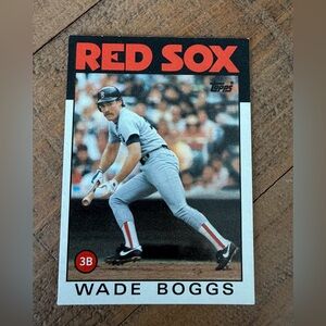 Topps Red Wade Boggs Baseball Cards
